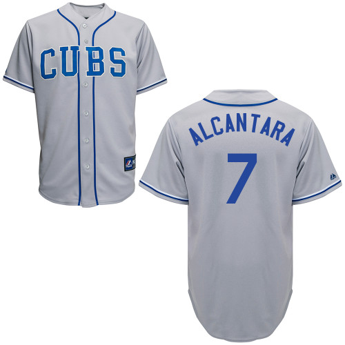 Arismendy Alcantara #7 Youth Baseball Jersey-Chicago Cubs Authentic 2014 Road Gray Cool Base MLB Jersey